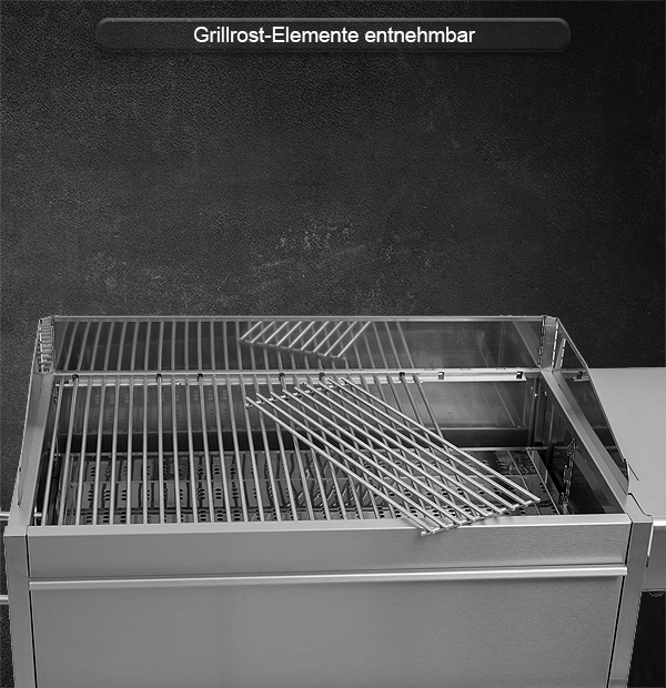 Edelstahl Grillrost entnehmbar