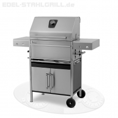 Edelstahlgrill - Holzkohlegrill - EDELstar Premio L Komplett - Bausatz