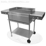 Edelstahlgrill - Holzkohlegrill - EDELstar Premio XL Comfort - Bausatz