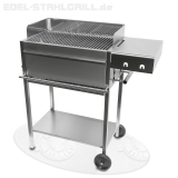 Edelstahlgrill - Holzkohlegrill - EDELstar Premio L Basis - Bausatz